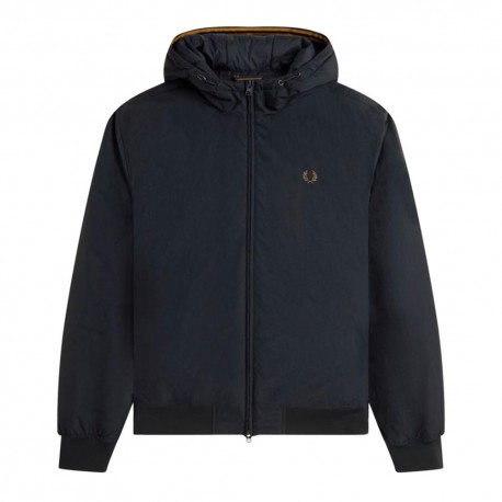 Fred Perry Giacca Hoodedu Brentham Nero Uomo