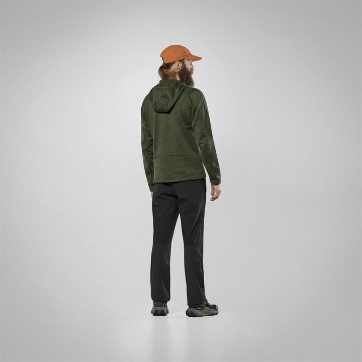 Salewa Felpa In Pile Rocca Hd Dark Olive Uomo