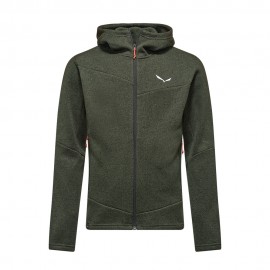 Salewa Felpa In Pile Rocca Hd Dark Olive Uomo