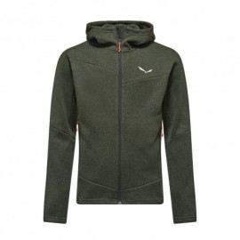 Salewa Felpa In Pile Rocca Hd Dark Olive Uomo