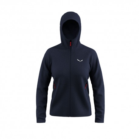 Salewa Felpa In Pile Puez Rocca Polarlite Hd Navy Blazer Donna
