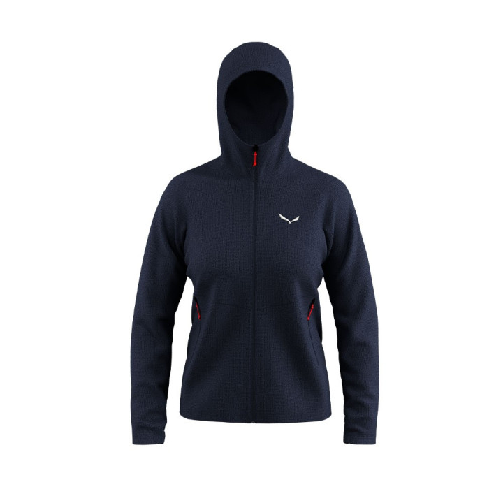 Salewa Felpa In Pile Puez Rocca Hd Navy Blazer Donna