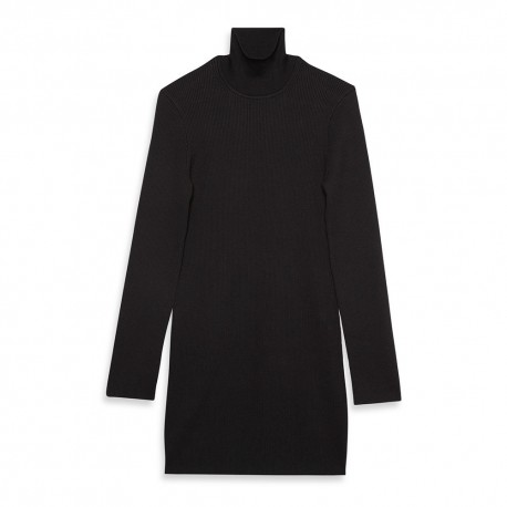 Calvin Klein Abito Rib Nero Donna