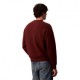 Calvin Klein Maglia Maniche Lunghe Cotton Cashmere 3D Logo Bordeaux Uomo