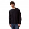Calvin Klein Maglia Maniche Lunghe Girocollo Embossed Logo Blu Uomo