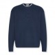 Calvin Klein Maglia Maniche Lunghe Girocollo Embossed Logo Blu Uomo