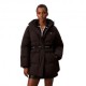Calvin Klein Piumino Belted Midweight Puffer Nero Donna