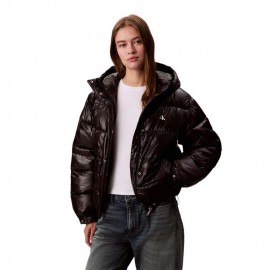 Calvin Klein Piumino Puffer Shine Nero Donna