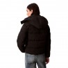 Calvin Klein Piumino Logo Shortss Puffer Nero Donna