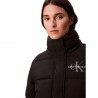 Calvin Klein Piumino Logo Shortss Puffer Nero Donna