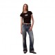 Calvin Klein T-Shirt Bordino Nero Donna
