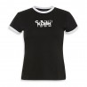 Calvin Klein T-Shirt Bordino Nero Donna
