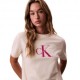 Calvin Klein T-Shirt Hero Classic Logo Bianco Donna