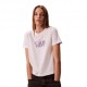 Calvin Klein T-Shirt Logo Bianco Donna