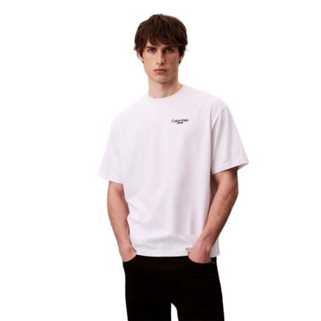 Calvin Klein T-Shirt Logo Bianco Uomo