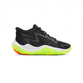 Under Armour Gs Jet '25 Gs Nero Verde - Scarpe Basket Bambino