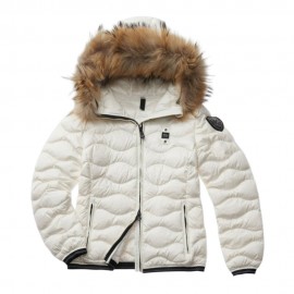 Blauer Piumino Ondina Pelo Aldie Bianco Donna