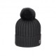 Jail Jam Berretto Lurex Rib Nero Donna