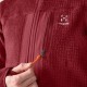 Haglöfs Felpa In Pile Vassi Mid Hood Carmine Red Donna