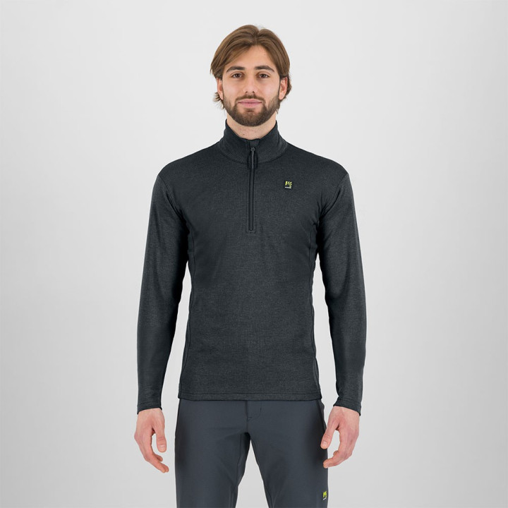 Karpos Felpa In Pile Pizzocco Woold Gray Uomo