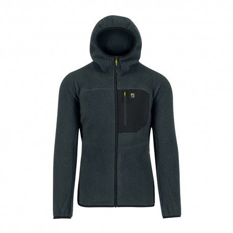 Karpos Felpa In Pile Moiazza Retr√Í Hoodie Woodl Gray Nero Uomo