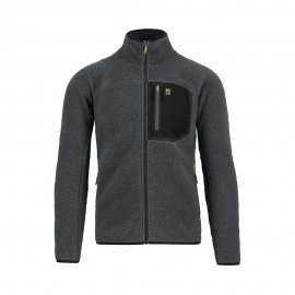 Karpos Felpa In Pile Moiazza Retro Woodl Gray Nero Uomo