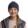 Buff Berretto Merino Active Solid Night Blue
