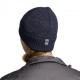 Buff Berretto Merino Active Solid Night Blue