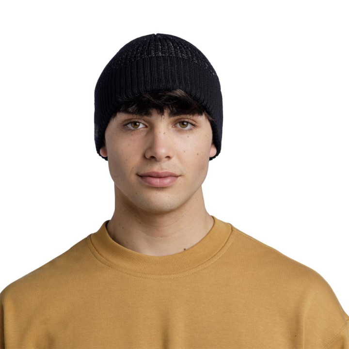 Buff Berretto Merino Active Solid Nero