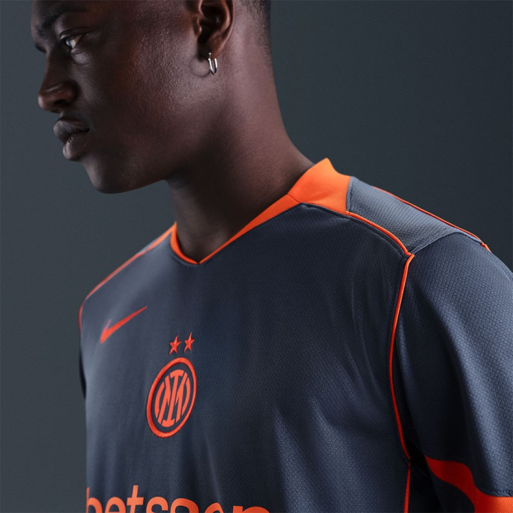 Nike Maglia Maniche Corte Inter Third 25 26 Blu Arancio Uomo