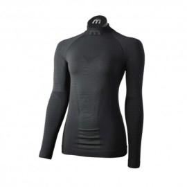 Mico Sport Maglia Trekking Lupetto Warm Control Nero Donna