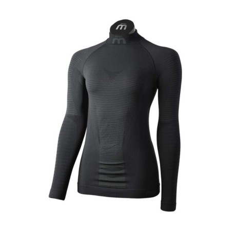 Mico Sport Maglia Trekking Lupetto Warm Control Nero Donna