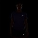 Nike T-Shirt Running Tempo Court Purple Argento Donna