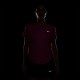 Nike T-Shirt Running Tempo Ful Rosa Argento Donna