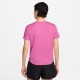 Nike T-Shirt Running Tempo Ful Rosa Argento Donna