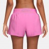 Nike Pantaloncini Running One Swoosh Ful Rosa Bianco Donna