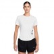 Nike T-Shirt Running Tempo Swoosh Run Bianco Nero Donna