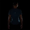 Nike T-Shirt Running Tempo Swoosh Run Verde Abyss Nero Donna