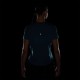 Nike T-Shirt Running Tempo Swoosh Run Verde Abyss Nero Donna