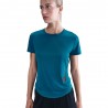 Nike T-Shirt Running Tempo Swoosh Run Verde Abyss Nero Donna