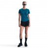 Nike T-Shirt Running Tempo Swoosh Run Verde Abyss Nero Donna
