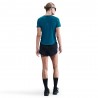 Nike T-Shirt Running Tempo Swoosh Run Verde Abyss Nero Donna