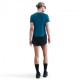 Nike T-Shirt Running Tempo Swoosh Run Verde Abyss Nero Donna