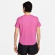 Nike T-Shirt Running Tempo Swoosh Run Ful Rosa Bianco Donna