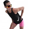 Nike Canotta Running Tempo Swoosh Run Nero Bianco Donna