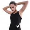 Nike Canotta Running Tempo Swoosh Run Nero Bianco Donna