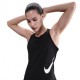 Nike Canotta Running Tempo Swoosh Run Nero Bianco Donna