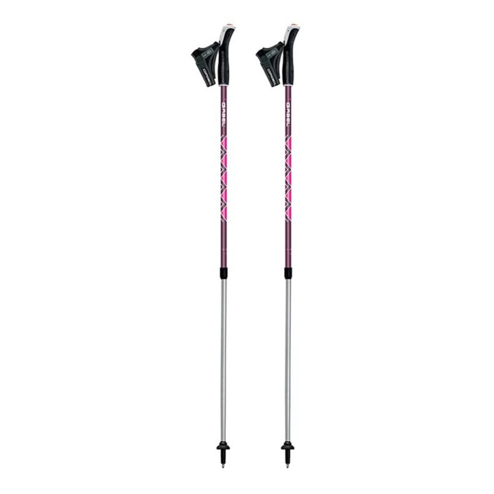 Gabel Bastoncini Trekking Ritmo 77-130Cm Fuxia
