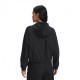 Under Armour Felpa Palestra Rival Woven Jkt Nero Donna