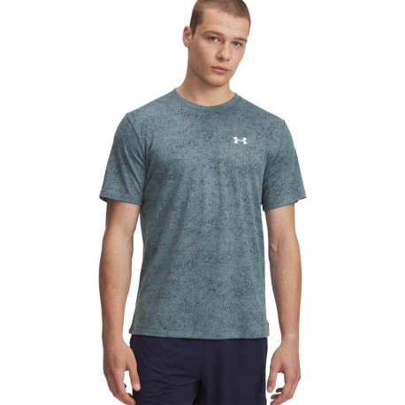 Under Armour Maglietta Palestra Tech Tee Novelty Jasper Blue Uomo
